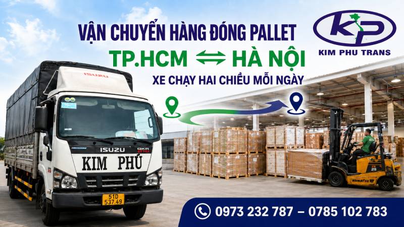 Vận Chuyển Hàng Đóng Pallet TP.HCM Đi Hà Nội