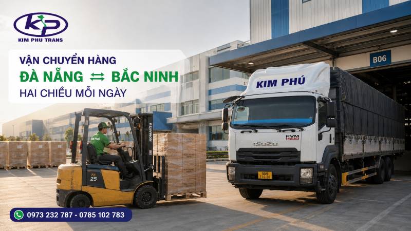 Vận chuyển máy móc TP.HCM đi Hà Nội bằng xe tải Kim Phú