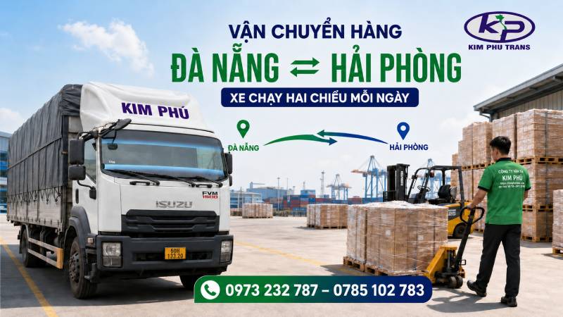 Vận Chuyển Hàng Từ Đà Nẵng Đi Hải Phòng Hai Chiều