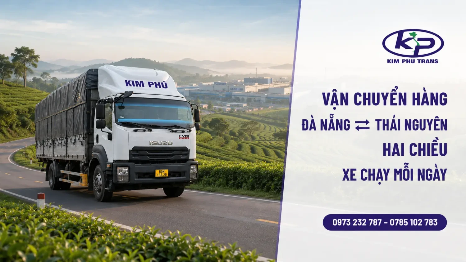 Vận chuyển hàng từ Đà Nẵng đi Thái Nguyên tại Kim Phú